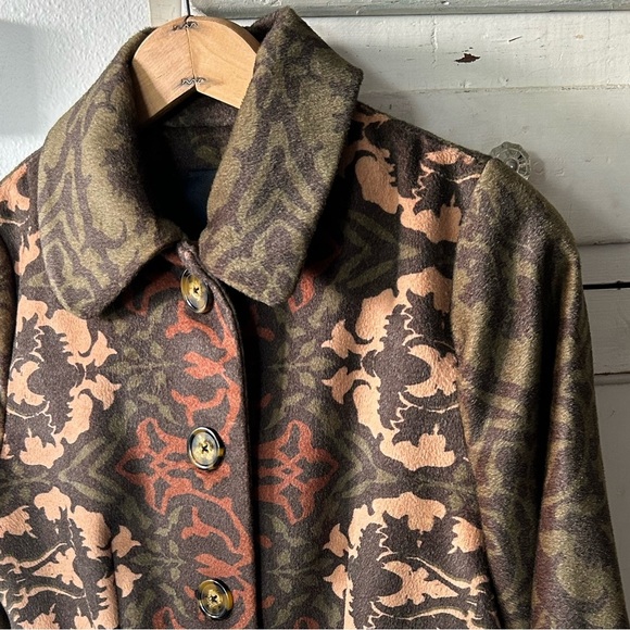 Anthropologie | Women’s olive green/brown Plenty by Tracy Reese Janice Boho Coat - Picture 12 of 16